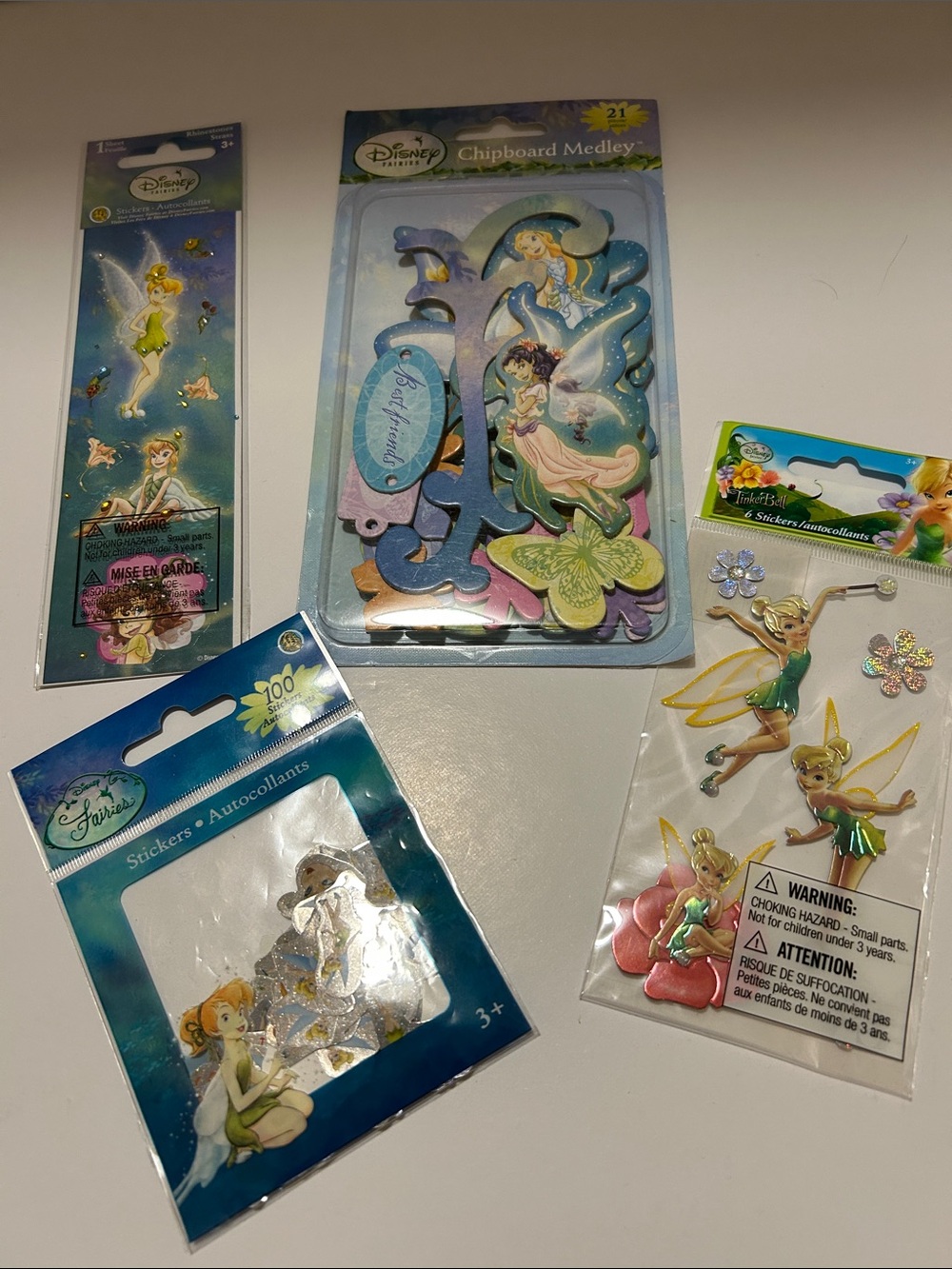 Vintage Sandylion Disney Tinker Bell and Fairies Sticker Lot